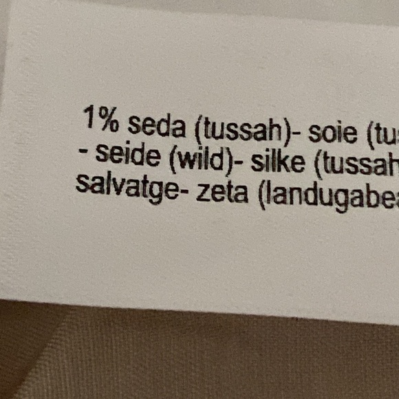 NWT. Massimo Dutti Limited Edition Ivory Wool/Viscose/Silk Blend Trouser. Size 2 - Picture 10 of 12